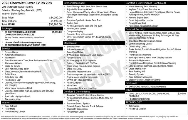 New 2025 Chevrolet Blazer EV For Sale in Tuscumbia, AL