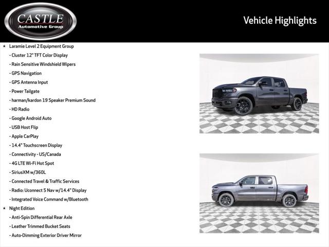 2025 RAM Ram 1500 RAM 1500 LARAMIE CREW CAB 4X4 57 BOX