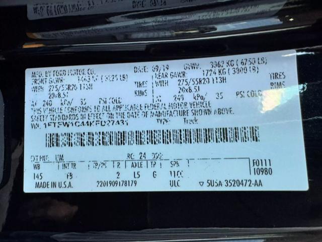 2019 Ford F-150 XLT