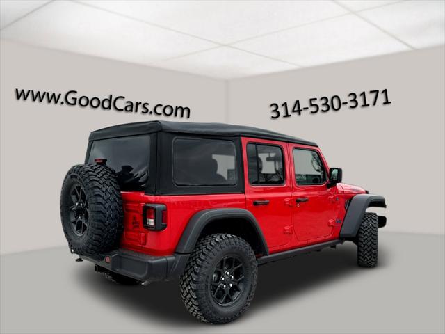 2025 Jeep Wrangler 4xe WRANGLER 4-DOOR WILLYS 4xe