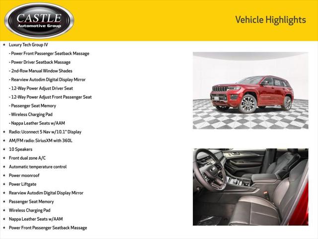 2025 Jeep Grand Cherokee GRAND CHEROKEE OVERLAND 4X4