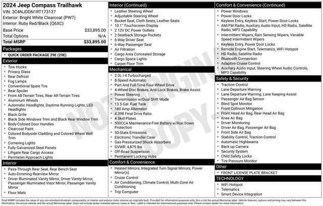 2024 Jeep Compass Trailhawk 4x4