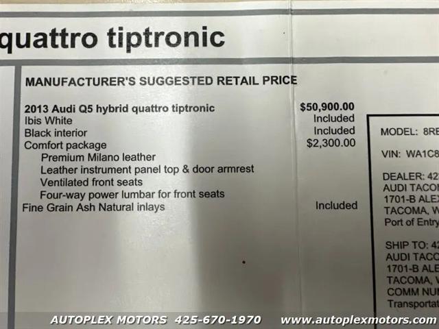 2013 Audi Q5 2.0T Prestige