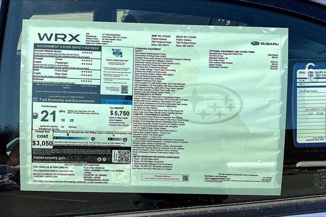 2025 Subaru WRX GT