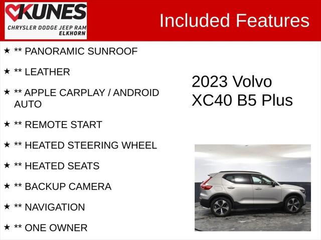 2023 Volvo XC40 B5 Plus Dark Theme