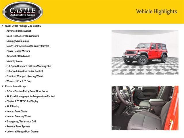 2025 Jeep Wrangler WRANGLER 4-DOOR SPORT S