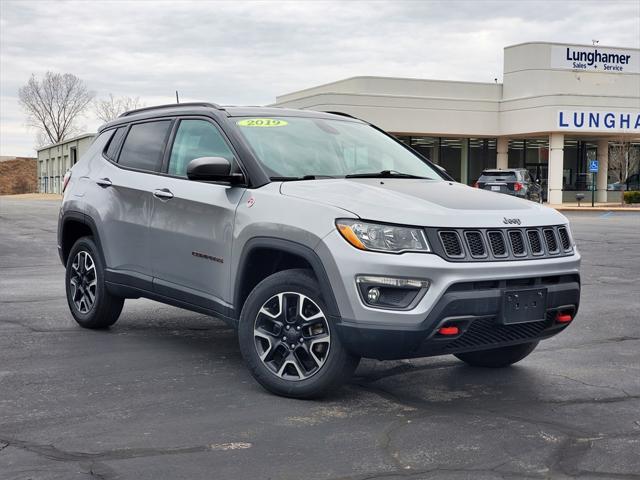 Used 2019 Jeep Compass Trailhawk with VIN 3C4NJDDB1KT785558 for sale in Waterford, MI