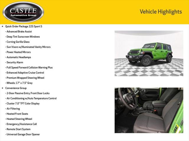 2025 Jeep Wrangler WRANGLER 4-DOOR SPORT S