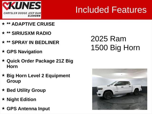 2025 RAM Ram 1500 RAM 1500 BIG HORN CREW CAB 4X4 57 BOX