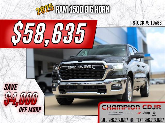 2025 RAM Ram 1500 RAM 1500 BIG HORN CREW CAB 4X4 57 BOX
