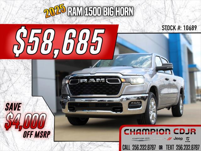2025 RAM Ram 1500 RAM 1500 BIG HORN CREW CAB 4X4 57 BOX