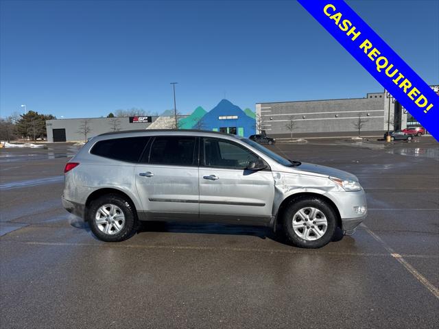 Used 2011 Chevrolet Traverse LS with VIN 1GNKRFED0BJ374593 for sale in Waterford, MI