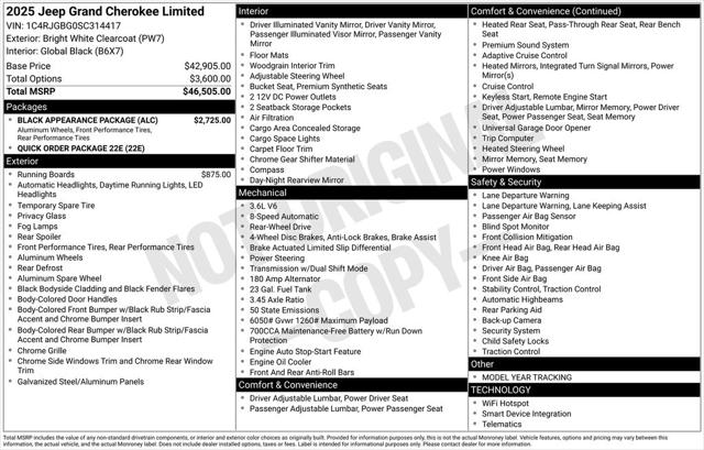 2025 Jeep Grand Cherokee GRAND CHEROKEE LIMITED 4X2