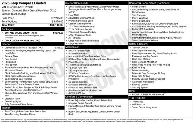 2025 Jeep Compass COMPASS LIMITED 4X4