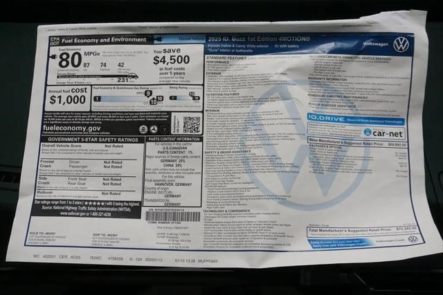 2025 Volkswagen ID. Buzz 1st Edition with 4MOTION
