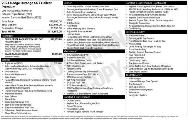 2024 Dodge Durango SRT Hellcat Premium AWD