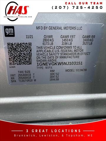 2022 Chevrolet Traverse AWD LT Cloth