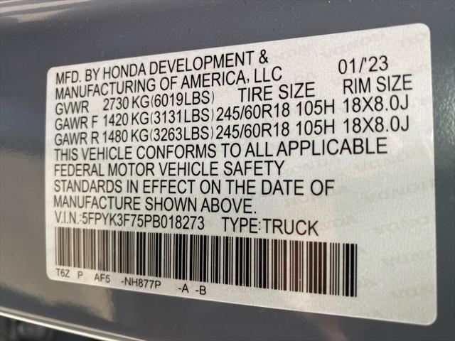 2023 Honda Ridgeline RTL-E