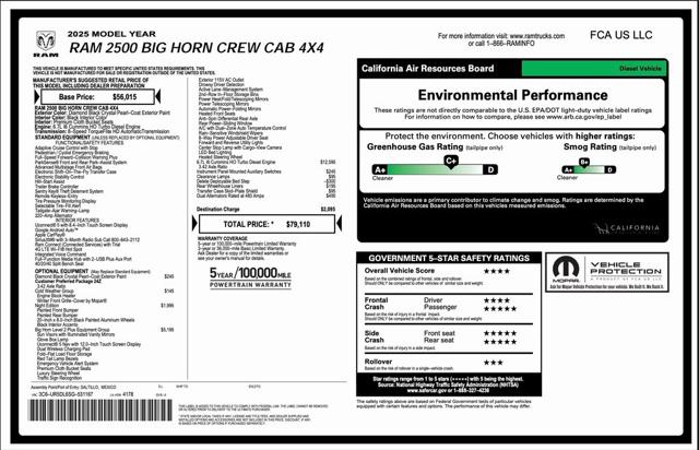 2025 RAM Ram 2500 RAM 2500 BIG HORN CREW CAB 4X4 64 BOX