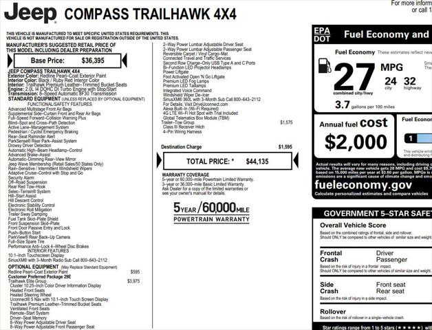 2024 Jeep Compass Trailhawk 4x4