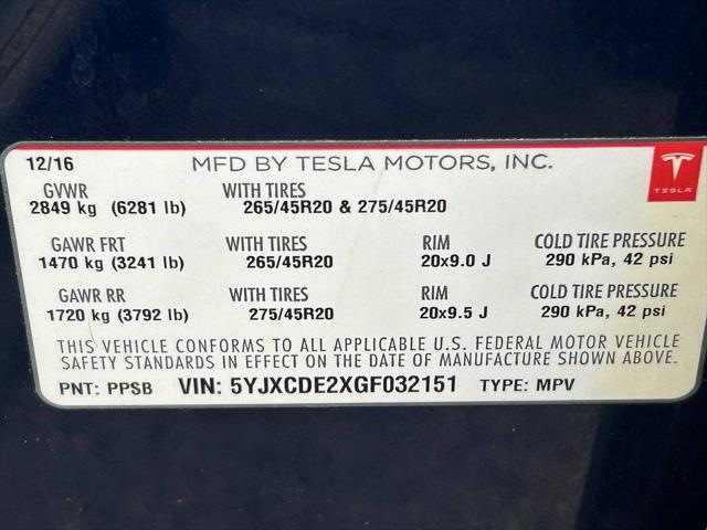 2016 Tesla Model X 75D