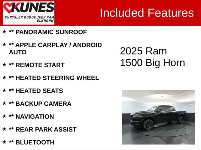 2025 RAM Ram 1500 RAM 1500 BIG HORN CREW CAB 4X4 57 BOX