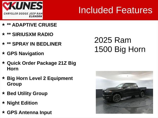 2025 RAM Ram 1500 RAM 1500 BIG HORN CREW CAB 4X4 57 BOX