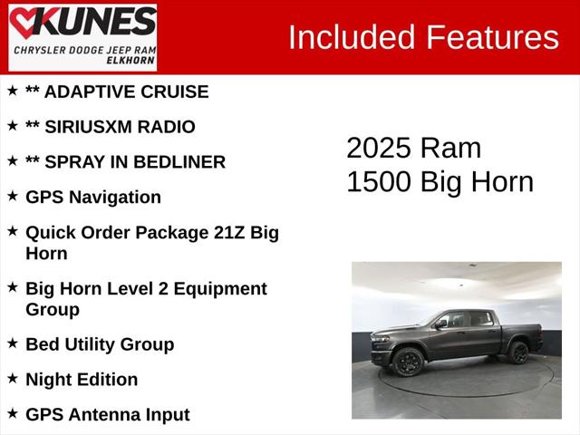 2025 RAM Ram 1500 RAM 1500 BIG HORN CREW CAB 4X4 57 BOX