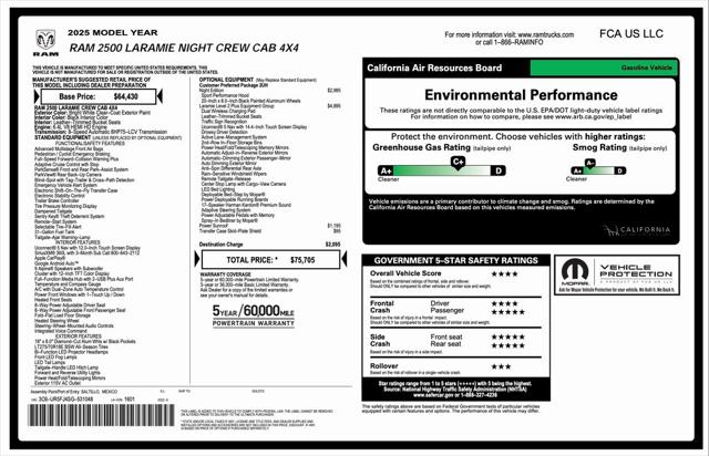 2025 RAM Ram 2500 RAM 2500 LARAMIE CREW CAB 4X4 64 BOX