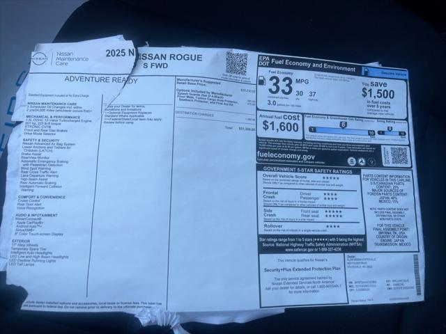 2025 Nissan Rogue S FWD