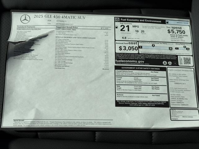 2025 Mercedes-Benz GLE GLE 450 4MATIC