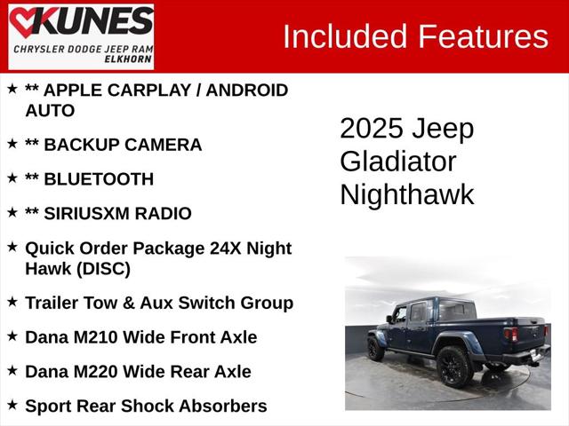 2025 Jeep Gladiator GLADIATOR NIGHTHAWK 4X4