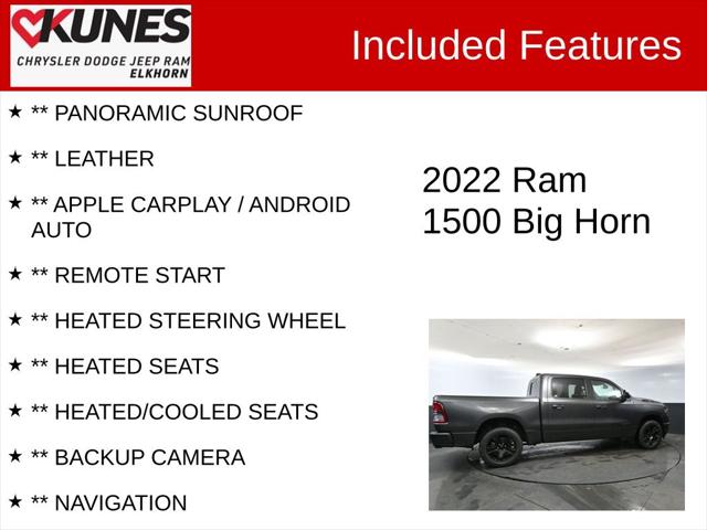 2022 RAM 1500 Big Horn Crew Cab 4x4 57 Box