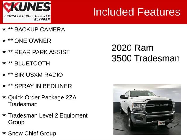 2020 RAM 3500 Tradesman Crew Cab 4x4 8 Box