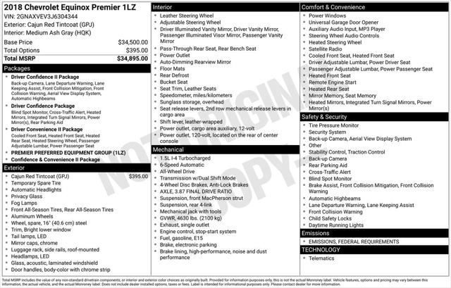 2018 Chevrolet Equinox Premier