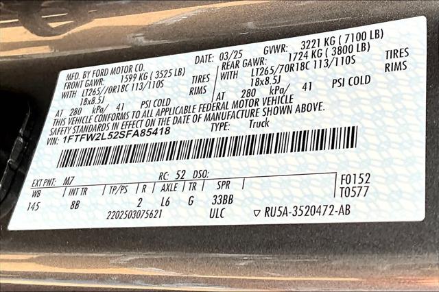 New 2025 Ford F-150 For Sale in Lubbock, TX