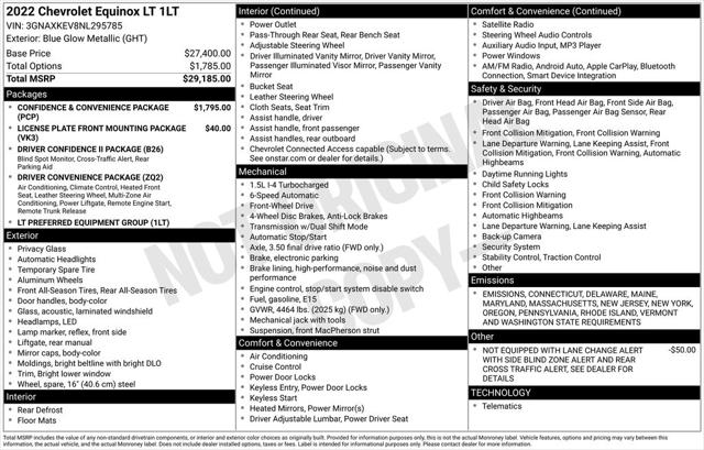 2022 Chevrolet Equinox FWD LT