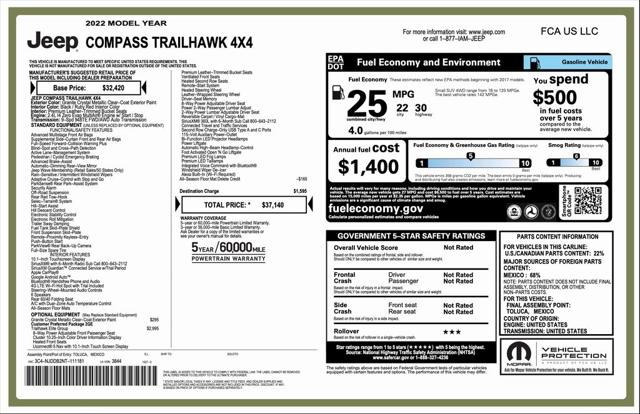 2022 Jeep Compass Trailhawk 4x4