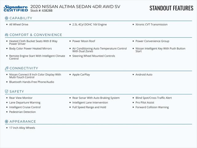 2020 Nissan Altima SV Intelligent AWD