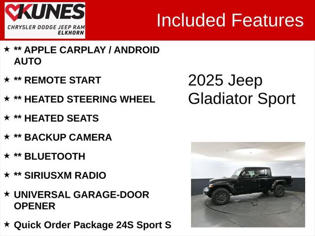2025 Jeep Gladiator GLADIATOR SPORT S 4X4