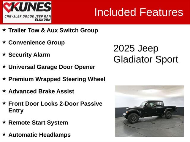 2025 Jeep Gladiator GLADIATOR SPORT S 4X4
