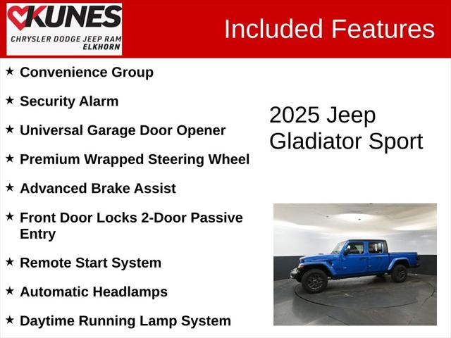 2025 Jeep Gladiator GLADIATOR SPORT S 4X4