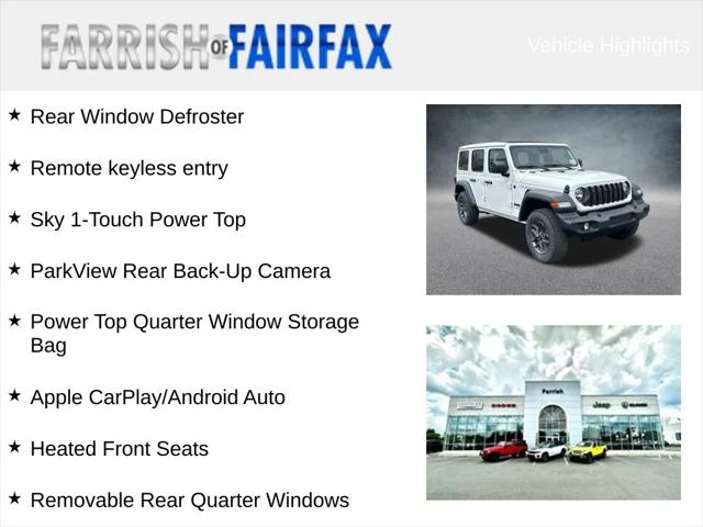 2025 Jeep Wrangler WRANGLER 4-DOOR SPORT S