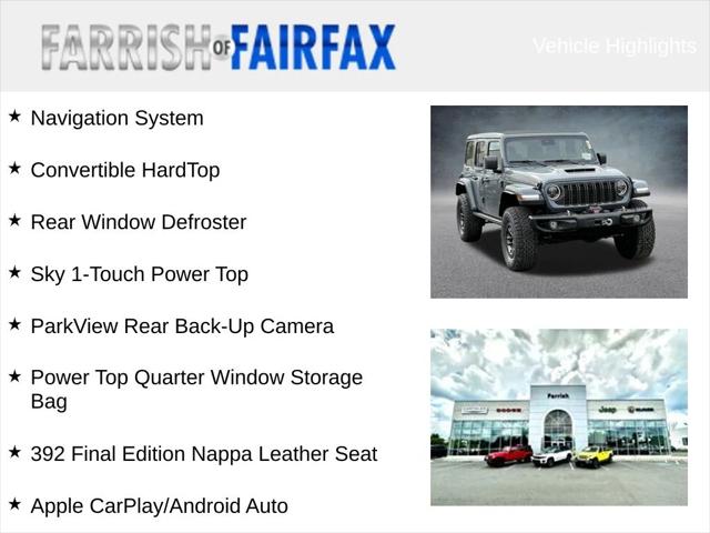 2025 Jeep Wrangler WRANGLER 4-DOOR RUBICON 392