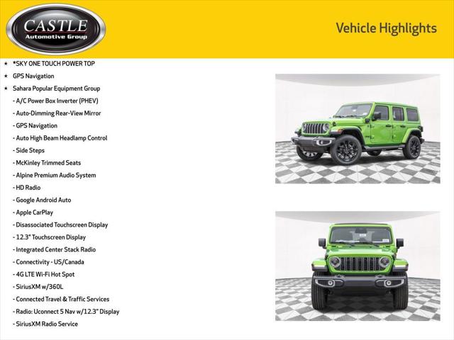 2025 Jeep Wrangler 4xe WRANGLER 4-DOOR SAHARA 4xe