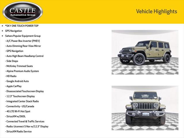2025 Jeep Wrangler 4xe WRANGLER 4-DOOR SAHARA 4xe