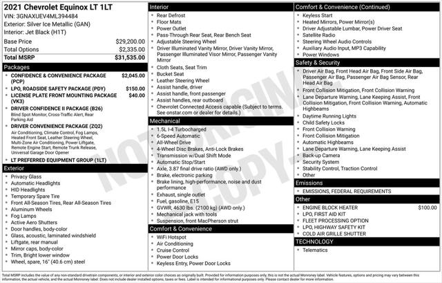 2021 Chevrolet Equinox AWD LT