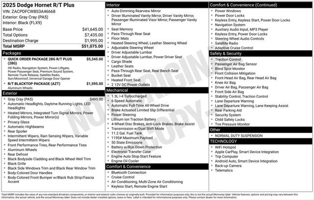 2025 Dodge Hornet HORNET R/T PLUS EAWD