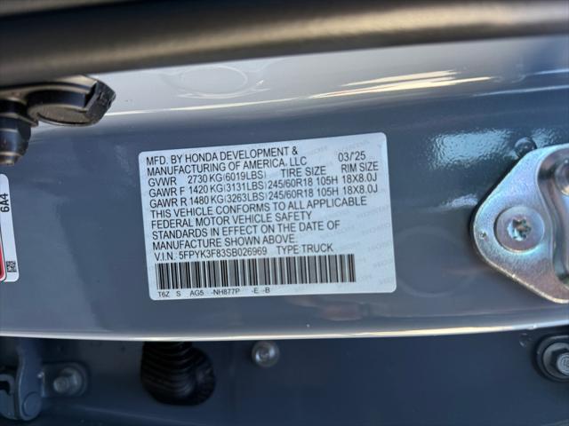 2025 Honda Ridgeline Black Edition