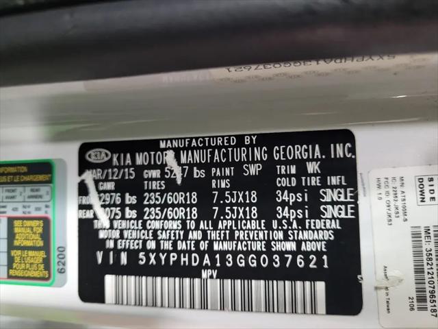 2016 Kia Sorento 2.0T EX